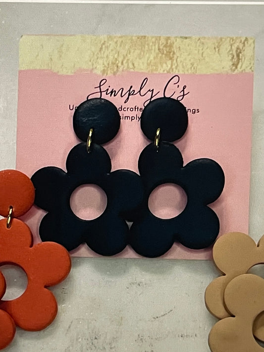 Fall Flower - Polymer Clay Earrings